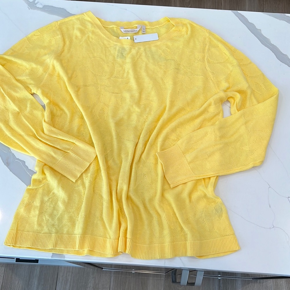 NWT Soft Surroundings pullover crew neck sweater top
